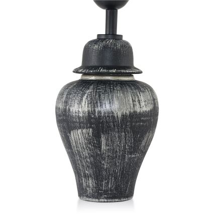 Stolná lampa RAMZES 1xE27/40W/230V čierna/strieborná