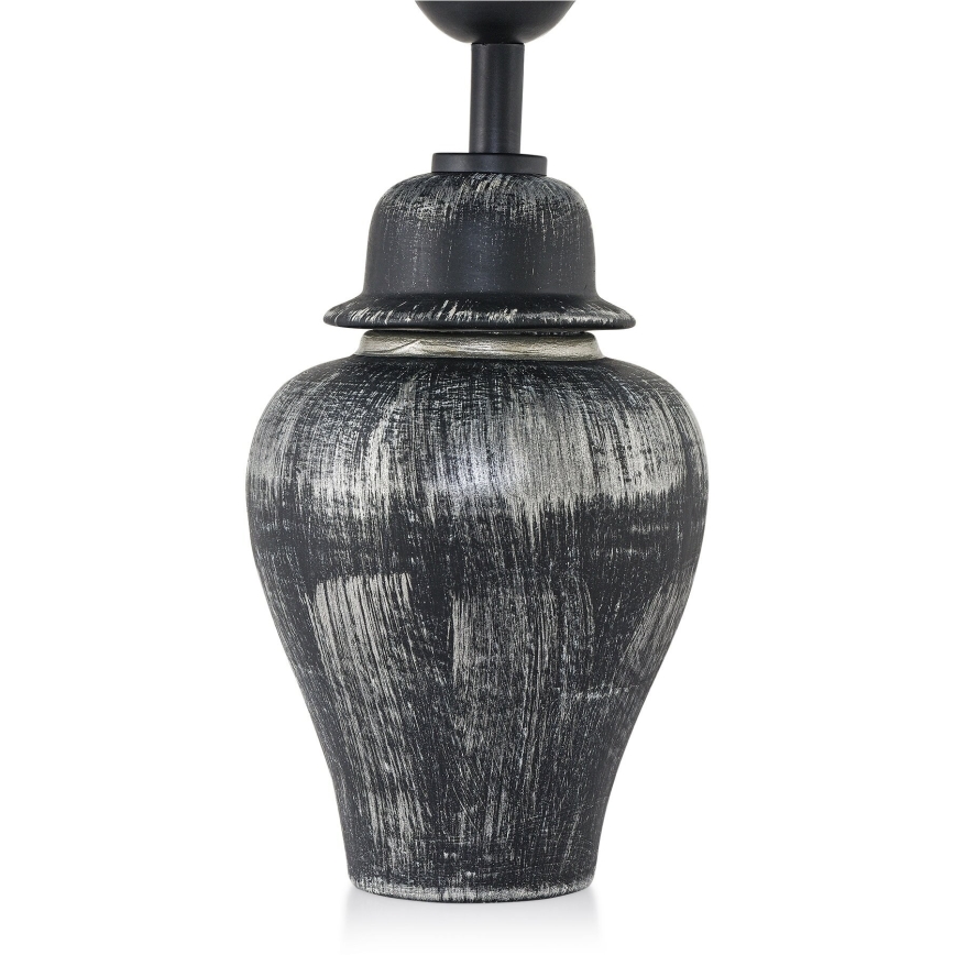 Stolná lampa RAMZES 1xE27/40W/230V čierna/strieborná