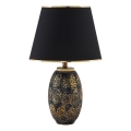 Stolná lampa RAMZES 1xE27/40W/230V čierna/zlatá