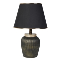 Stolná lampa RAMZES 1xE27/40W/230V čierna/zlatá