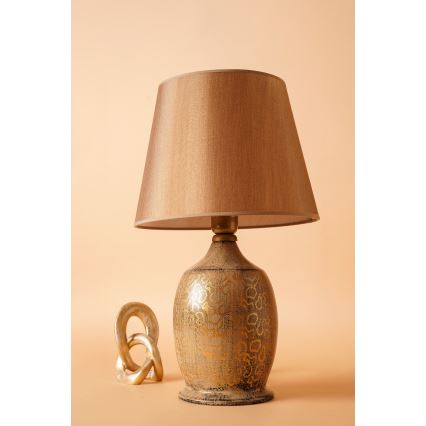 Stolná lampa RAMZES 1xE27/40W/230V hnedá