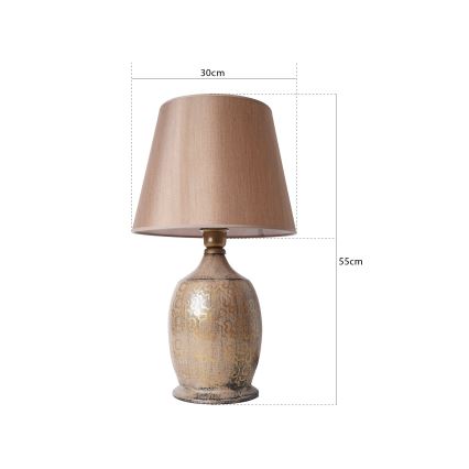 Stolná lampa RAMZES 1xE27/40W/230V hnedá
