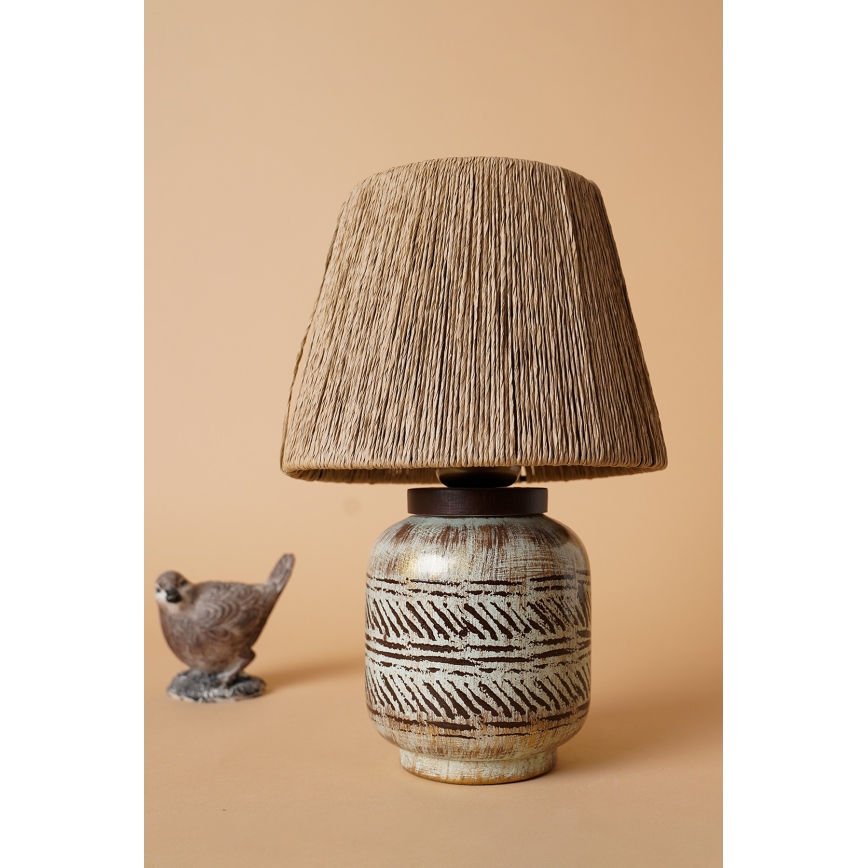 Stolná lampa RAMZES 1xE27/40W/230V hnedá