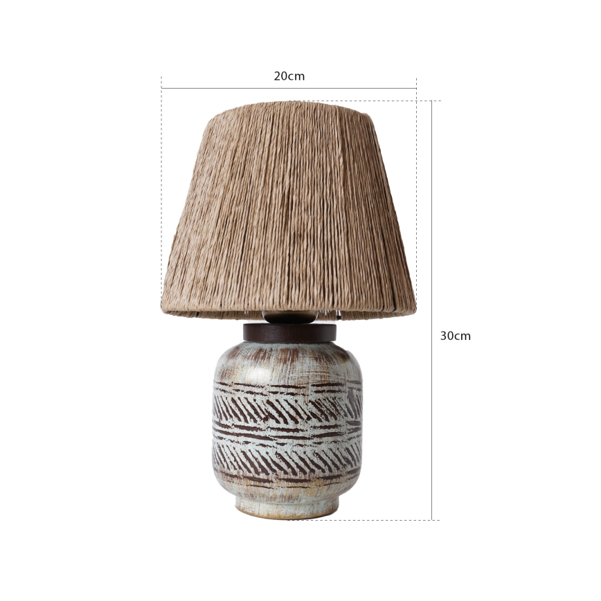 Stolná lampa RAMZES 1xE27/40W/230V hnedá