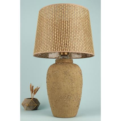 Stolná lampa RAMZES 1xE27/40W/230V hnedá