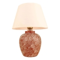 Stolná lampa RAMZES 1xE27/40W/230V krémová/červená