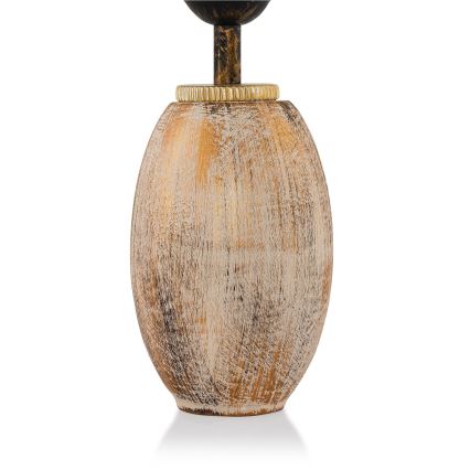 Stolná lampa RAMZES 1xE27/40W/230V krémová/zlatá