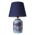 Stolná lampa RAMZES 1xE27/40W/230V modrá