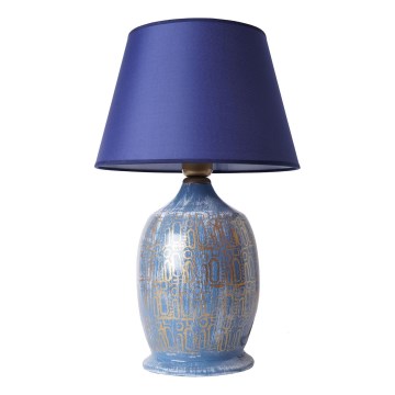 Stolná lampa RAMZES 1xE27/40W/230V modrá