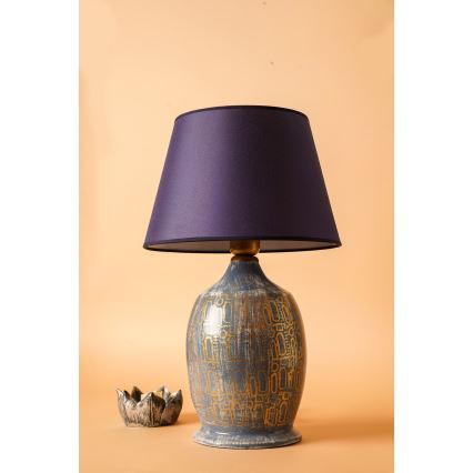 Stolná lampa RAMZES 1xE27/40W/230V modrá