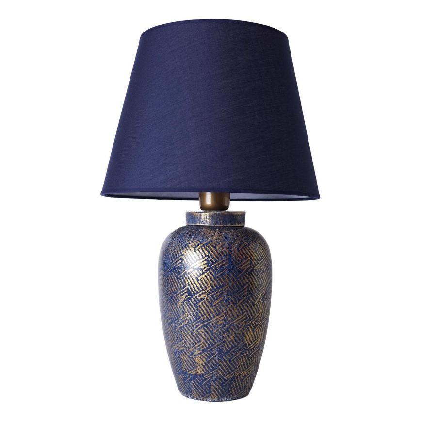 Stolná lampa RAMZES 1xE27/40W/230V modrá