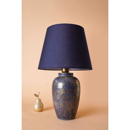 Stolná lampa RAMZES 1xE27/40W/230V modrá