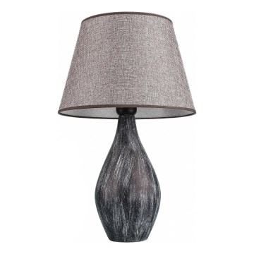 Stolná lampa RAMZES 1xE27/40W/230V šedá