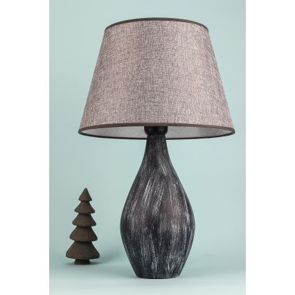 Stolná lampa RAMZES 1xE27/40W/230V šedá