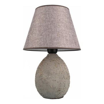 Stolná lampa RAMZES 1xE27/40W/230V šedá