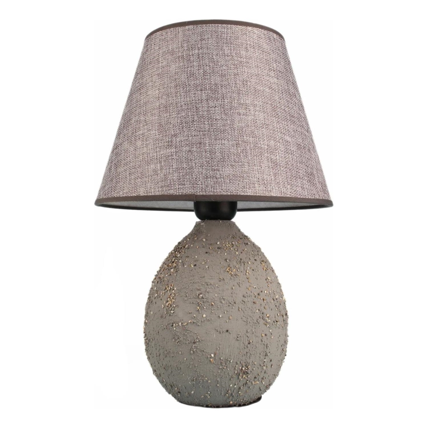 Stolná lampa RAMZES 1xE27/40W/230V šedá
