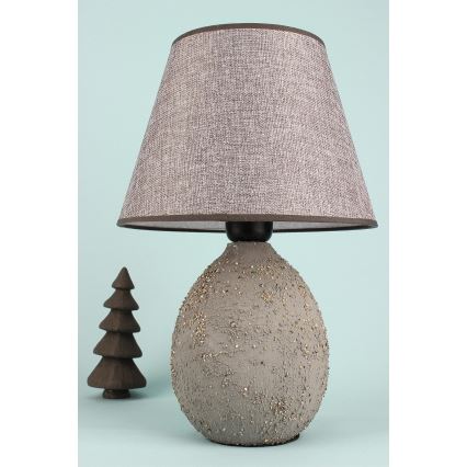 Stolná lampa RAMZES 1xE27/40W/230V šedá