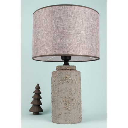 Stolná lampa RAMZES 1xE27/40W/230V šedá