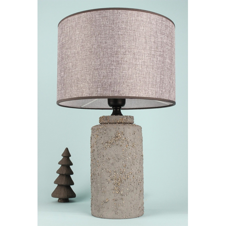 Stolná lampa RAMZES 1xE27/40W/230V šedá