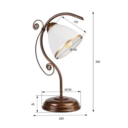 Stolná lampa RETRO II 1xE27/60W/230V