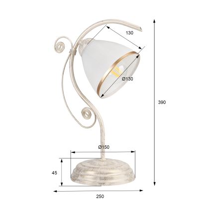 Stolná lampa RETRO II 1xE27/60W/230V