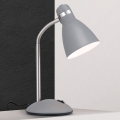 Stolná lampa SCHOOL 1xE27/40W/230V sivá/matný chróm