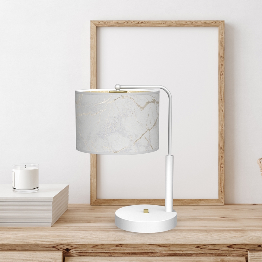 Stolná lampa SENSO 1xE27/60W/230V biela