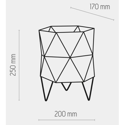 Stolná lampa SIRO 1xE27/15W/230V biela/strieborná