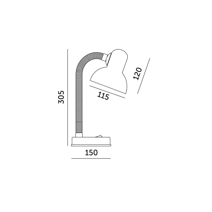 Stolná lampa SMIESZEK 1xE27/40W/230V čierna