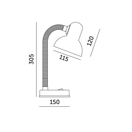 Stolná lampa SMIESZEK 1xE27/40W/230V žltá