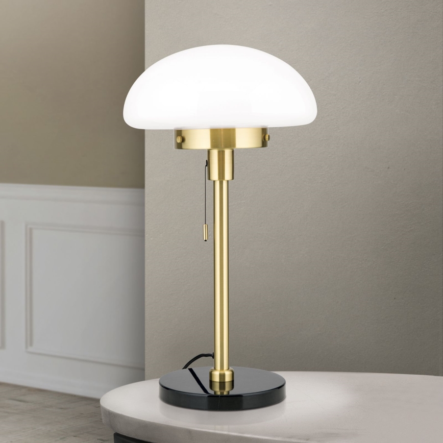 Stolná lampa SPARTA 1xE27/40W/230V zlatá/čierna