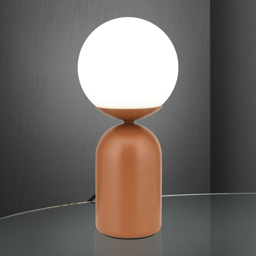 Stolná lampa STANLEY 1xE14/25W/230V keramika/hnedá