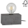 Stolná lampa STRONG DOUBLE 1xE27/25W/230V betón – FSC certifikované