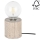 Stolná lampa TRABO 1xE27/25W/230V borovica – FSC certifikované