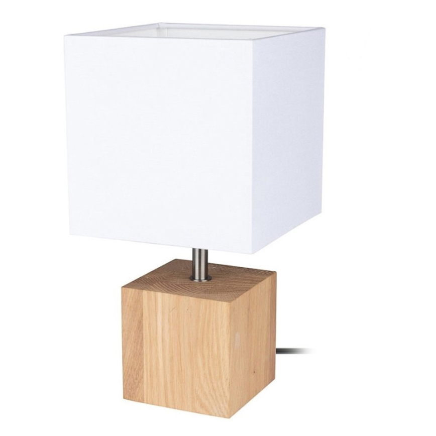 Stolná lampa TRONGO SQUARE 1xE27/25W/230V dub