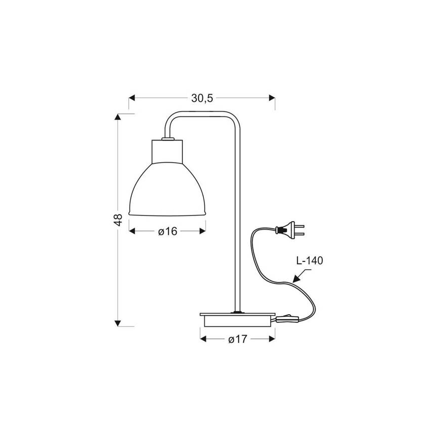 Stolná lampa VARIO 1xE27/60W/230V