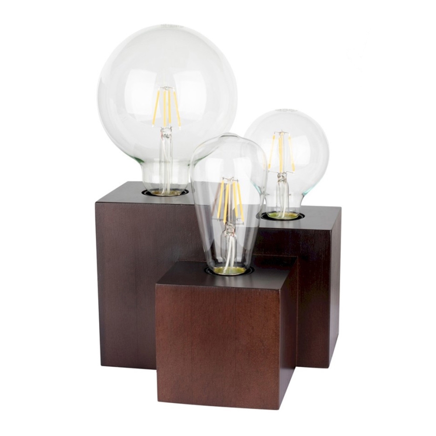 Stolná lampa VINCENT 3xE27/15W/230V buk