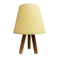 Stolná lampa WOOD 1xE27/60W/230V krémová