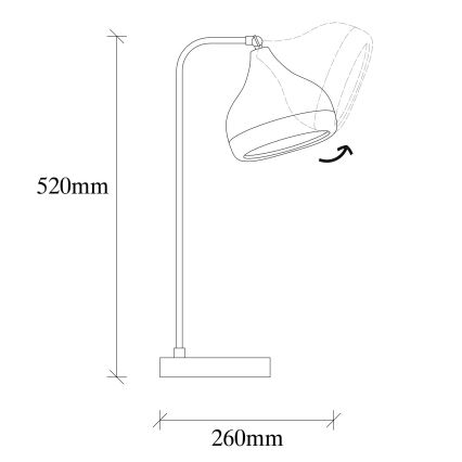 Stolná lampa YILDO 1xE27/40W/230V