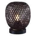Stolná lampa ZANZIBAR 1xE27/20W/230V pr. 18 cm bambus