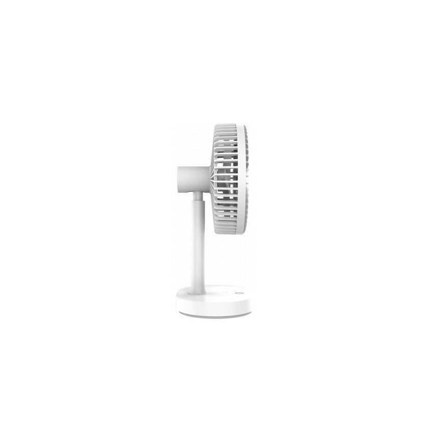 Stolný nabíjací ventilátor s LED lampou 3000mA/3,7V microUSB