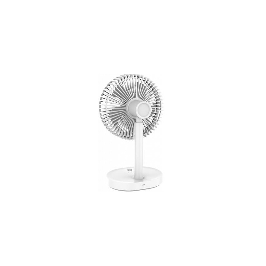 Stolný nabíjací ventilátor s LED lampou 3000mA/3,7V microUSB
