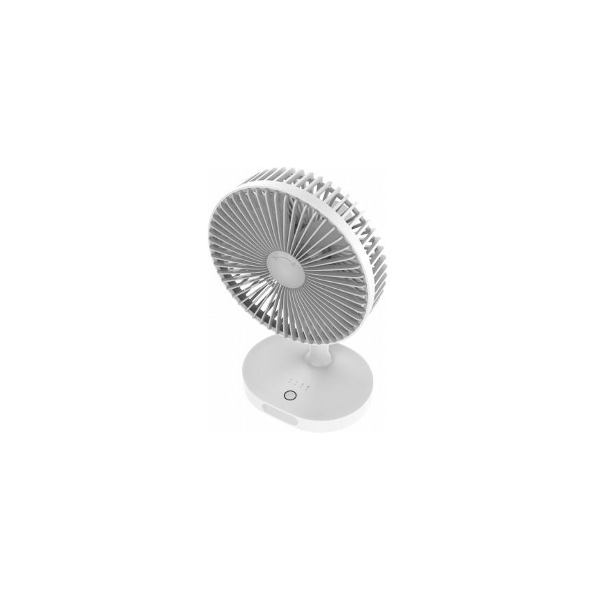 Stolný nabíjací ventilátor s LED lampou 3000mA/3,7V microUSB