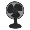 Stolný ventilátor 38W/230V, priemer 25 cm, čierny