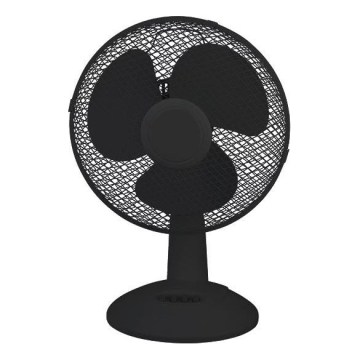 Stolný ventilátor 38W/230V, priemer 25 cm, čierny