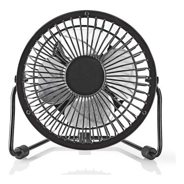 Stolný ventilátor 3W/USB 10 cm čierny