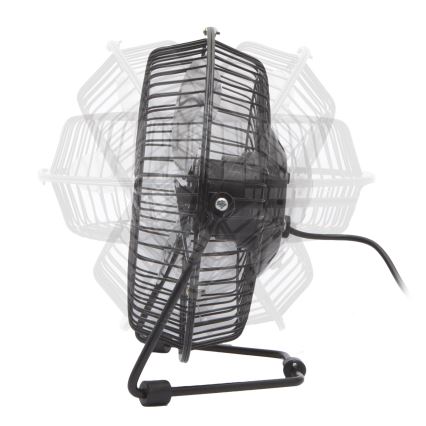 Stolný ventilátor USB 1,75 W / 5 V, priemer 18 cm, čierny