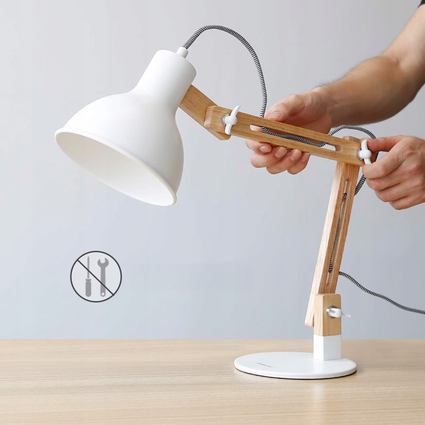 Stolová lampa 1xE27/40W/230V biela