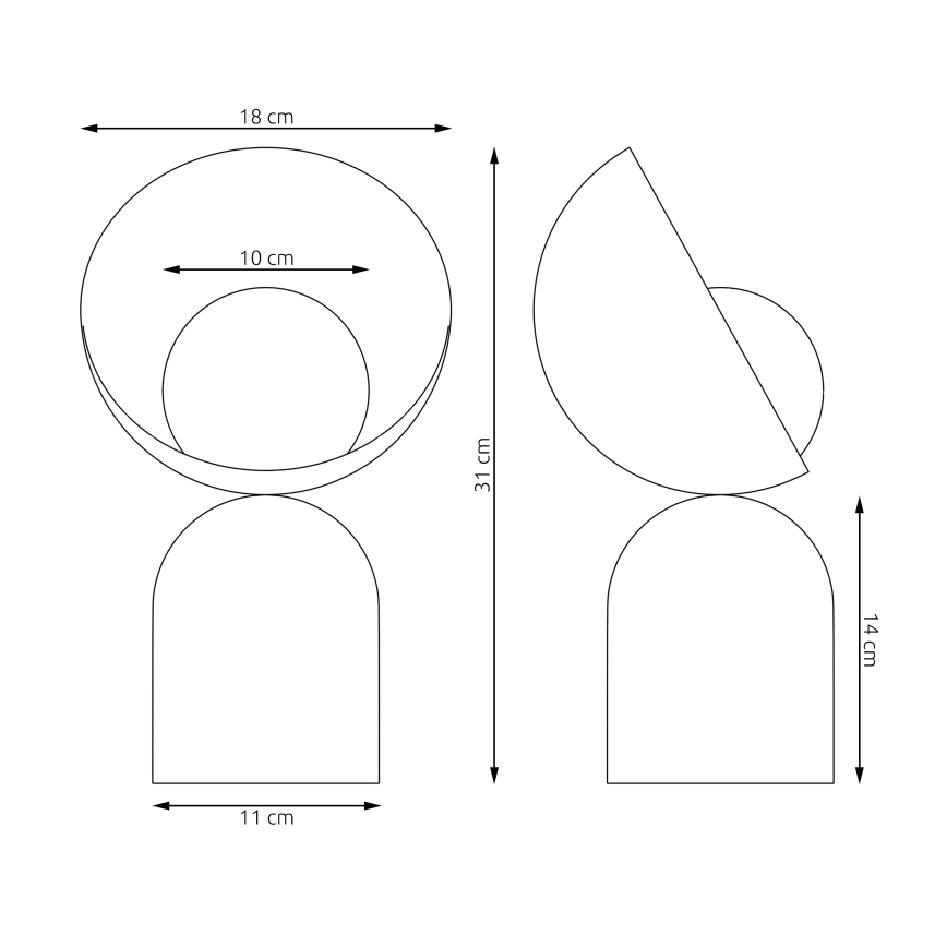 Stolová lampa BOTO 1xG9/8W/230V biela