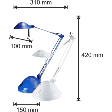 Stolová lampa ELA 1xGY6,35/50W/230V/12V modrá